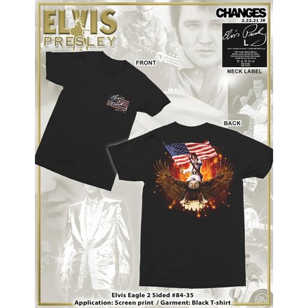 TRUE LINE CHANGES ss tee  ELVIS EAGLE XL 8435XL